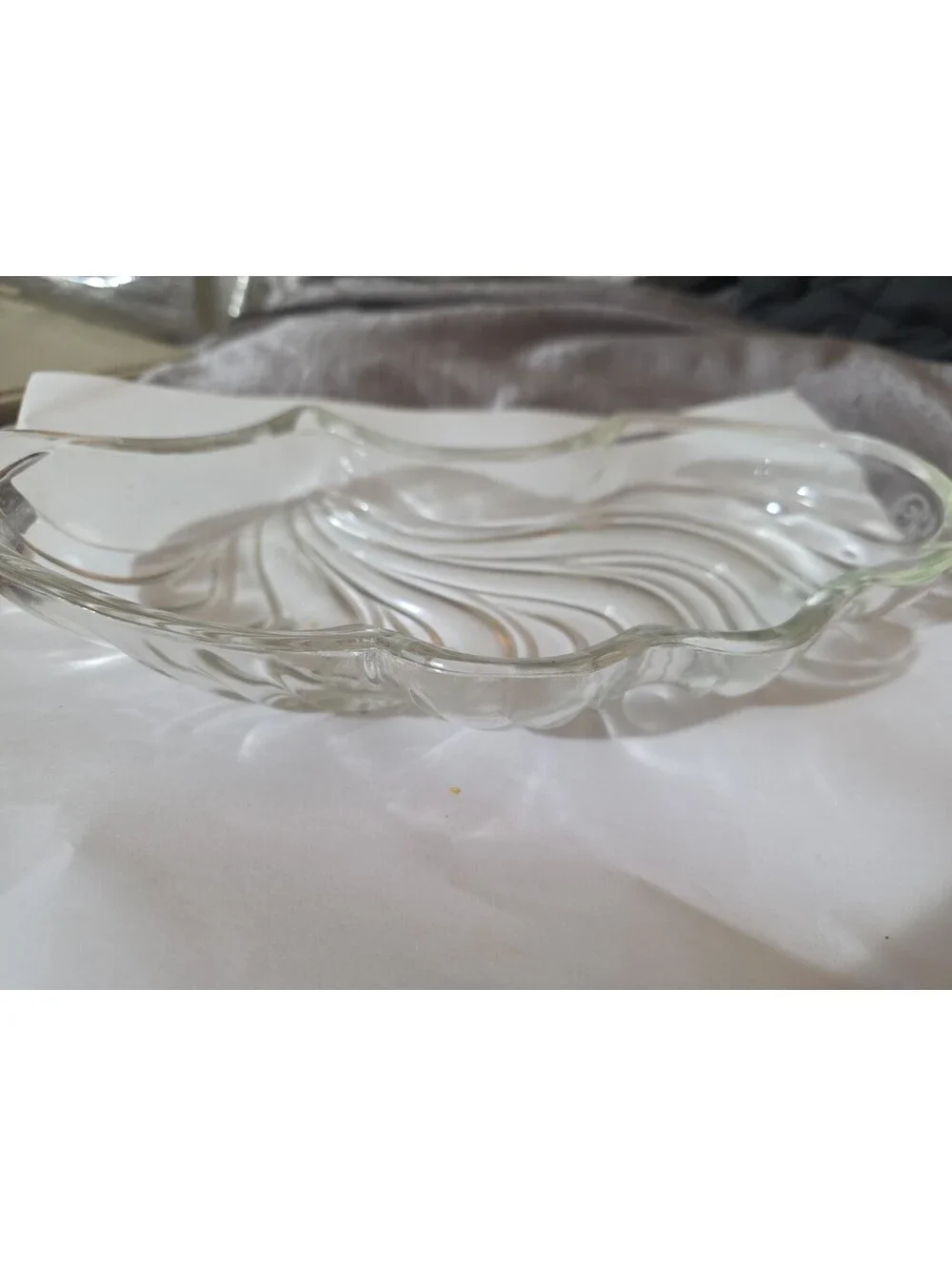 Vintage Mid Century Kromex Lazy Susan Glass Serving Tray Section Replacement